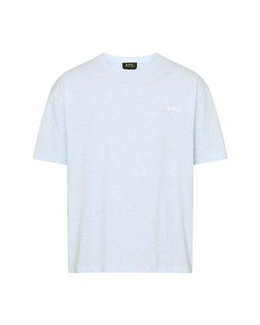 A.P.C. Blue New Joachim Short-sleeved T-shirt for men
