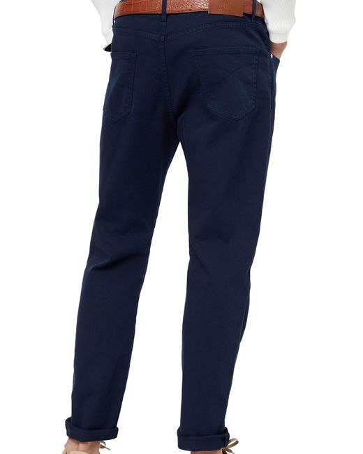 Brunello Cucinelli Blue Dyed Denim Pants for men