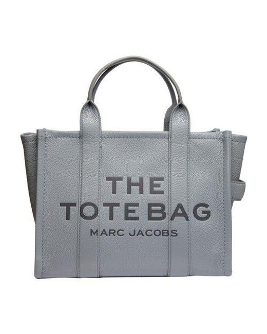 Marc Jacobs The Leather Tote Bag in Gray | Lyst