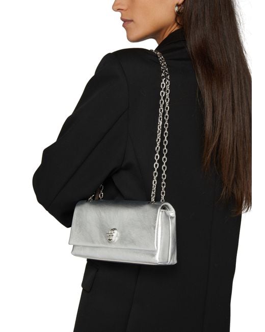 Marc Jacobs Gray The Metallic Dual Chain Wallet