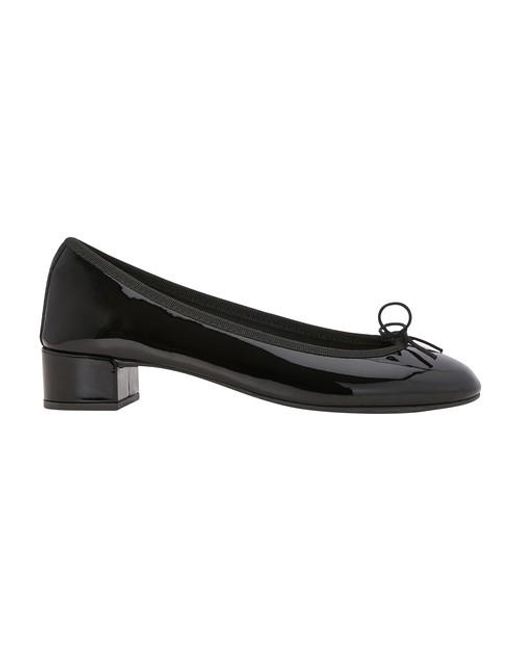 Repetto Black Camille Ballet Flats With Rubber Sole