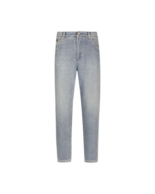 Dolce Gabbana Carrot Leg Jeans in Gray Lyst