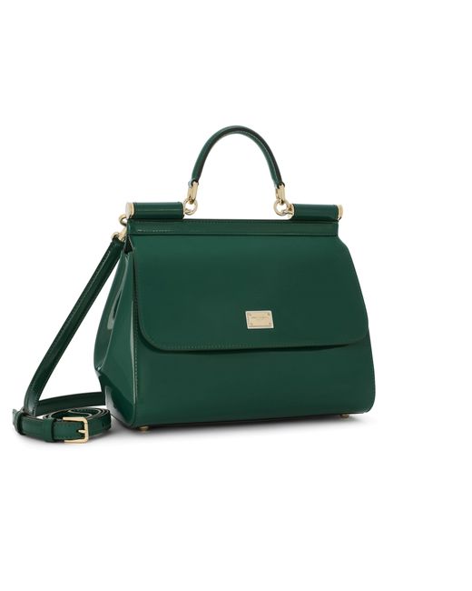 Dolce & Gabbana Green Große Handtasche Sicily