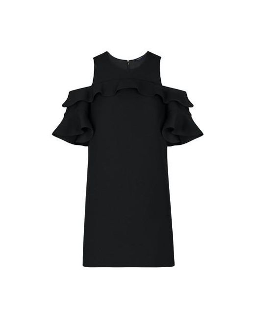Louis Vuitton Black Ruffle Dress