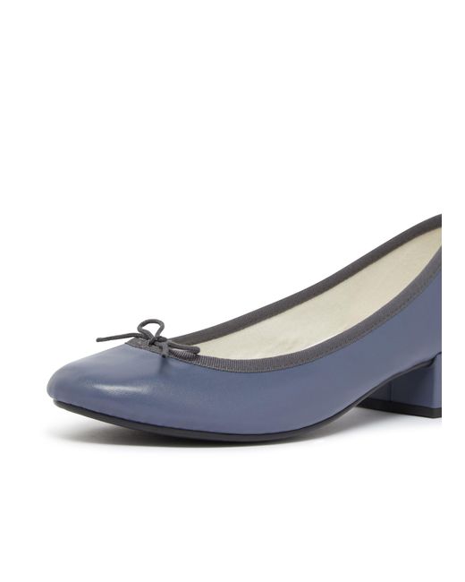 Repetto Blue Lou Ballet Flats With Rubber Sole