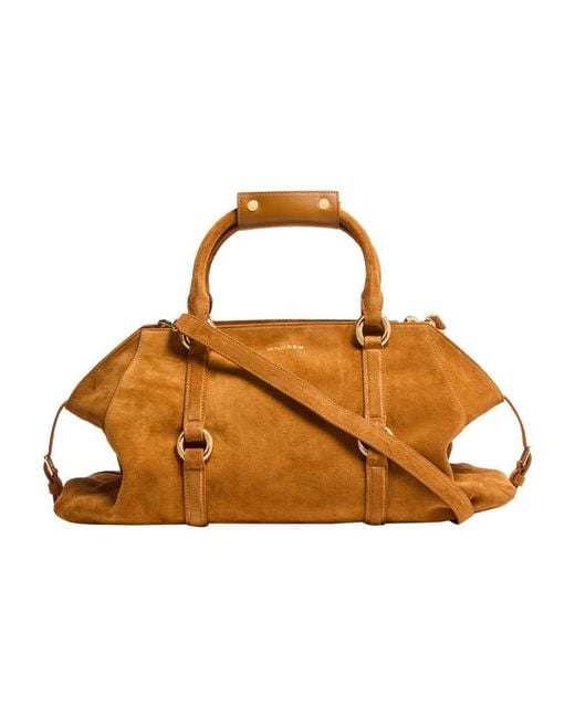 Alexander McQueen Brown Mittelgroße Handtasche Farringdon
