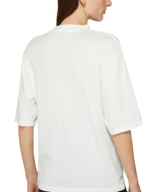 Anine Bing White Avi Tee Kate Moss T-Shirt