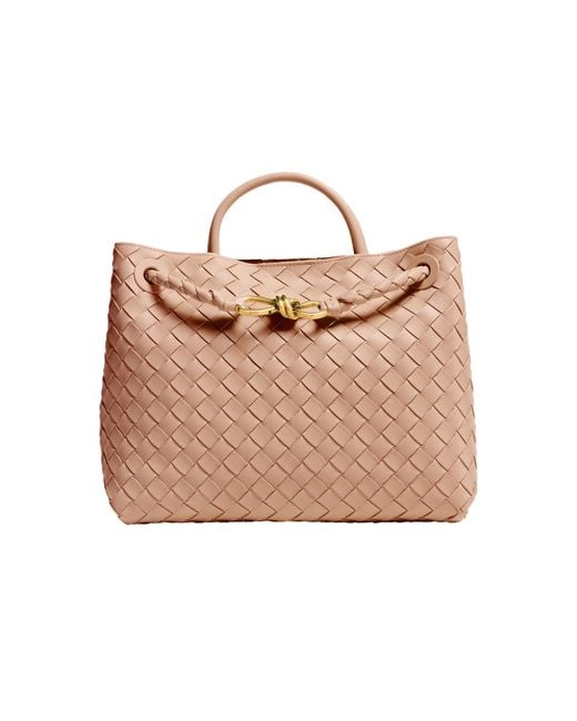 Bottega Veneta Brown Tasche Andiamo Im Kleinformat