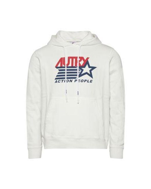 Autry White Iconic Hoodie for men
