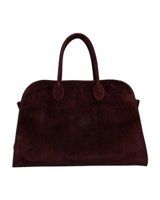 The Row Suede Soft Margaux 15 Bag | Lyst