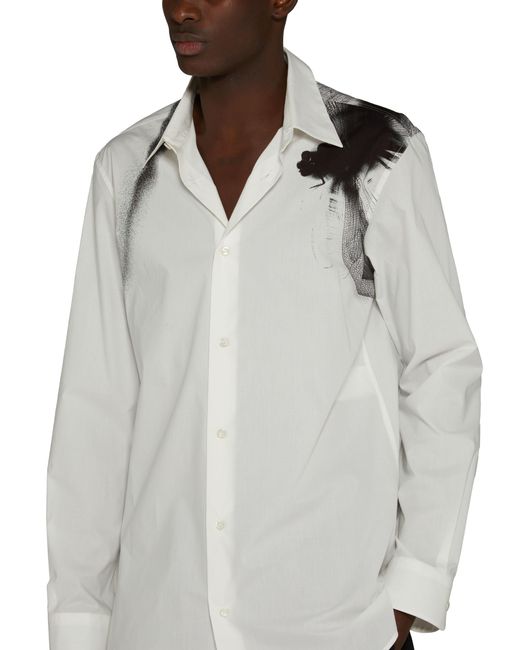 Alexander McQueen Gray Oversized Shirt for men
