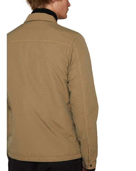 C P Company Green Flatt Nylon Zipped Overshirt for men