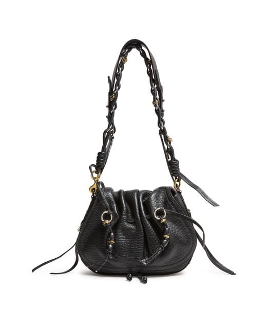Isabel Marant Black Schultertasche Bolton
