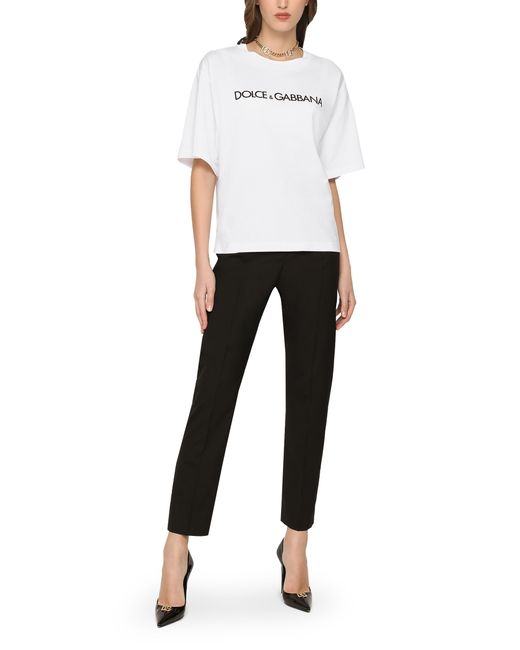 T-shirt en jersey à imprimé « » Dolce & Gabbana en coloris White