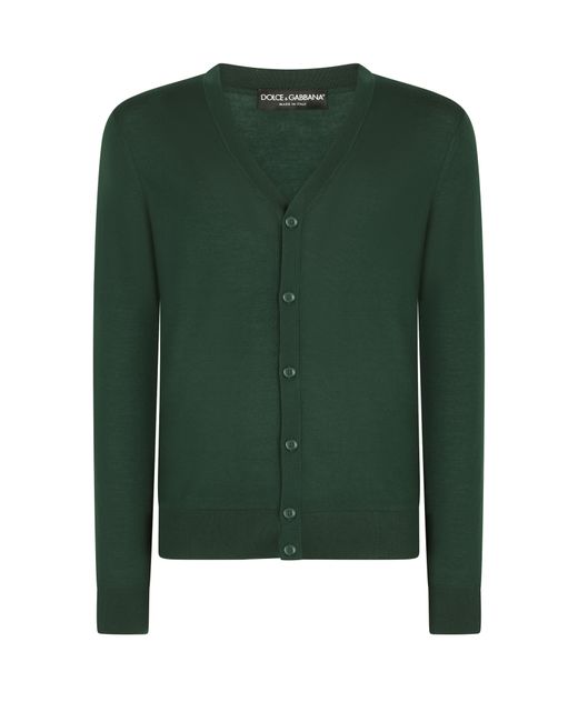 Cardigan en cachemire Dolce & Gabbana pour homme en coloris Green