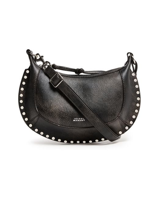 Isabel Marant Black Oskan Moon Shoulder Bag