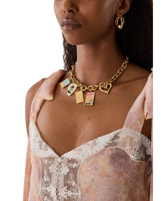 Collier Doré Chloé en coloris Metallic