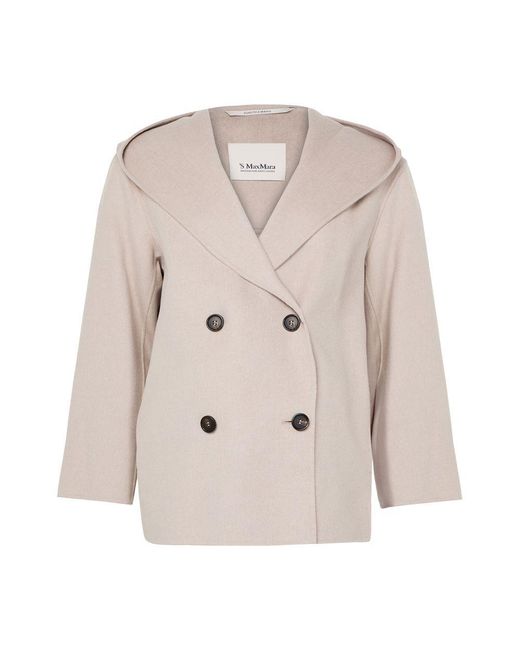 Max Mara Natural Double-Breasted Jacket