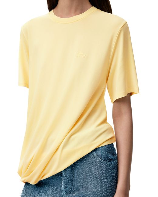 Loewe Yellow Draped Viscose Top
