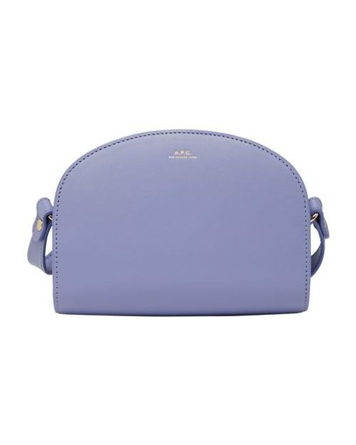 A.P.C. Purple Mini Demi-lune Bag