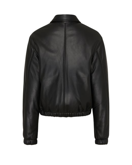 AMI Black Leather Jacket