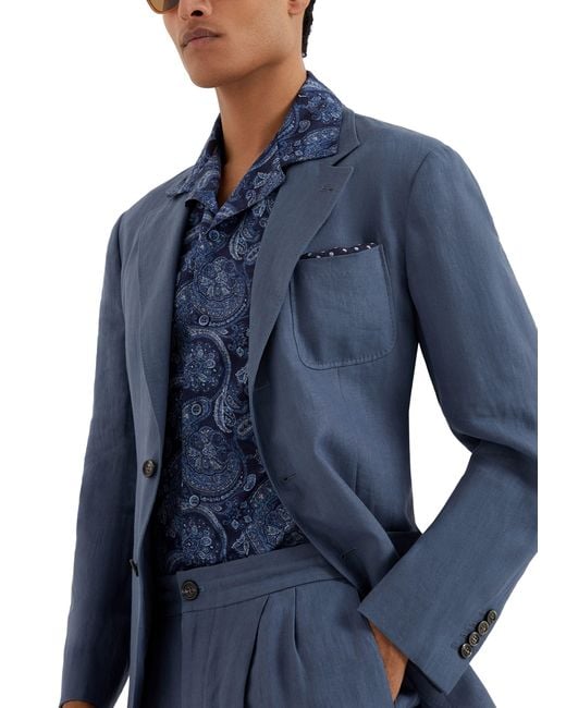 Veste déstructurée Brunello Cucinelli pour homme en coloris Blue