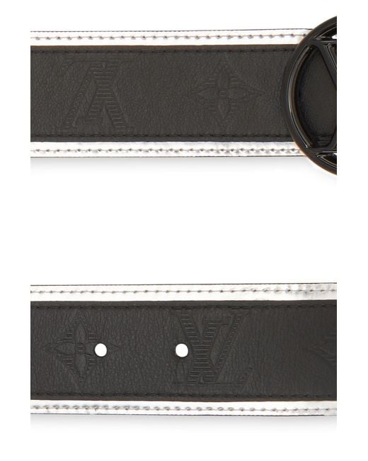 Louis Vuitton LV Circle - Cinturón reversible (40 mm), color negro