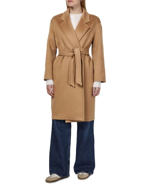 Max Mara Brown Mantel Mit Gürtel Melinda