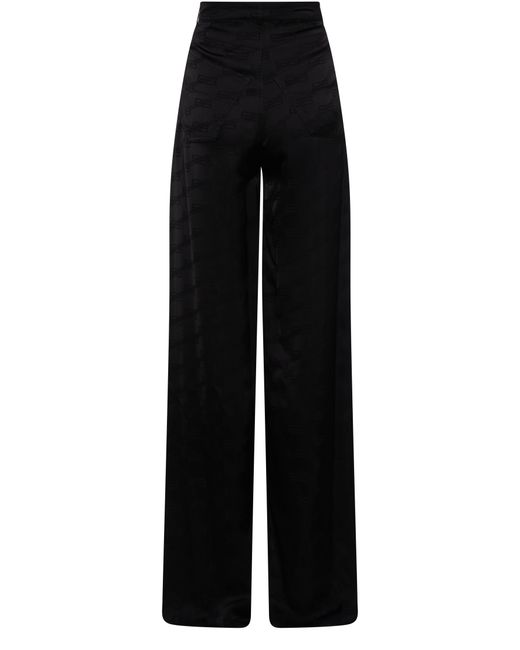 Balenciaga Black Bb Monogram Fluid Low-rise Pants
