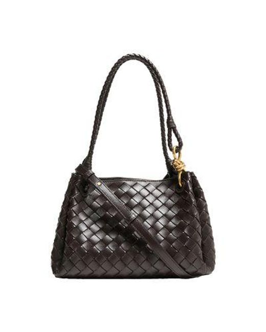 Bottega Veneta Black Parachute Shoulder Bag