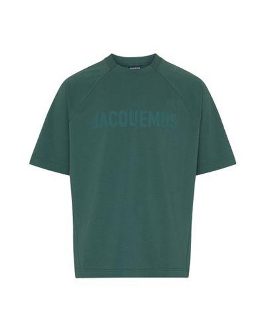 Jacquemus Green The Typo T-Shirt for men