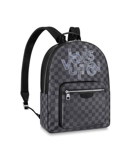 P2612 LV Josh Damier Graphite Backpack Mens, Luxury, Bags
