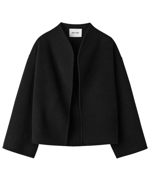 Soft Goat Black Short Jacket