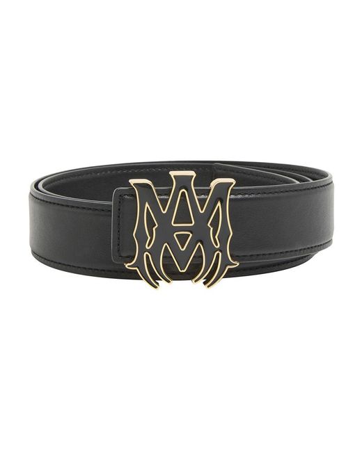 Amiri Black Ma Core Logo Belt for men