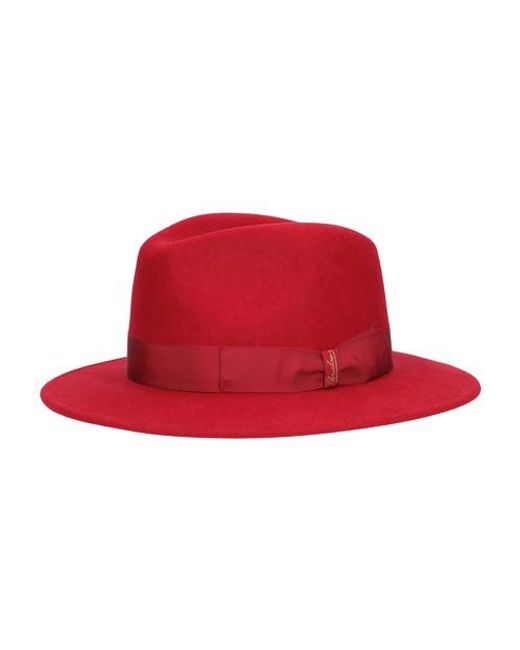 Chapeau en feutre de laine Macho Borsalino pour homme en coloris Rouge |  Lyst
