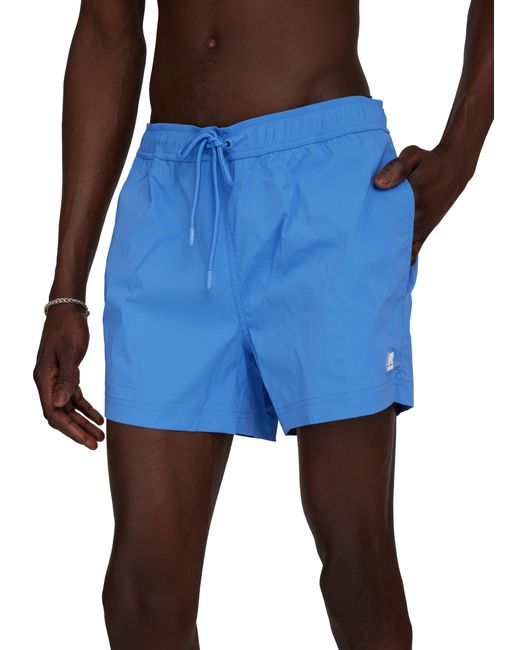 K-Way Blue Breezl Swim Shorts for men