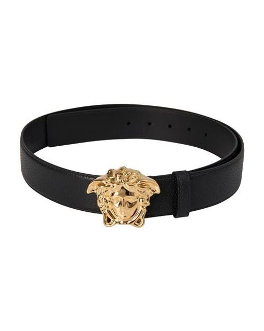 versace black medusa belt
