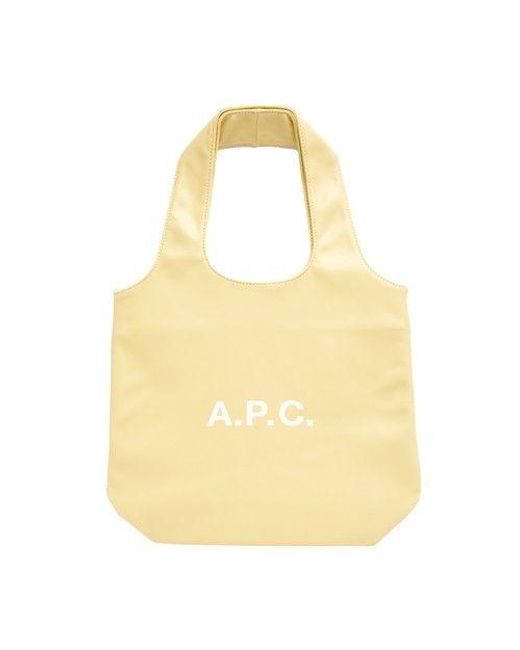 A.P.C. Yellow Ninon Small Tote Bag