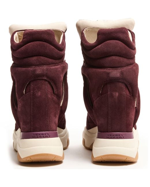 Isabel Marant Red Balskee Sneakers