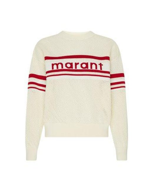 Isabel Marant White Arwen Sweater