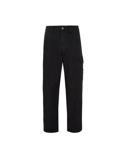 Stone Island Black Patch Straight-Leg Cargo Pants for men