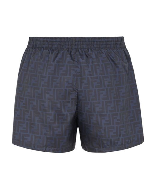 Fendi Blue Swim Shorts for men