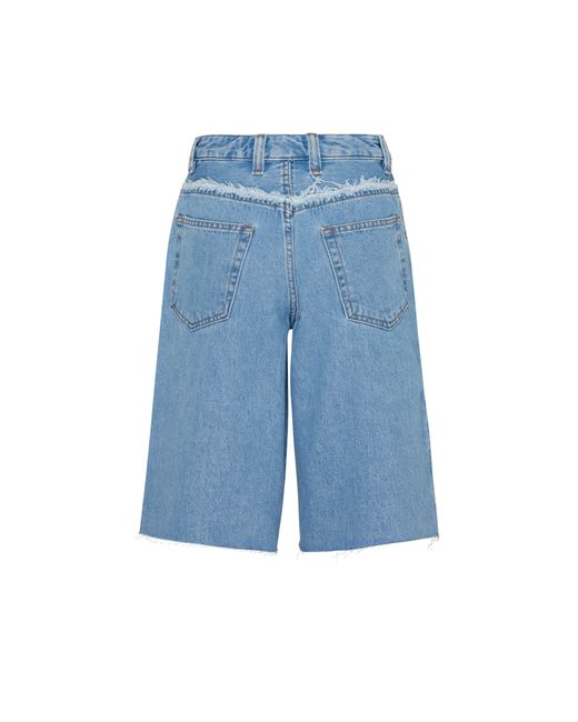 A.P.C. Blue Beverly Denim-Shorts
