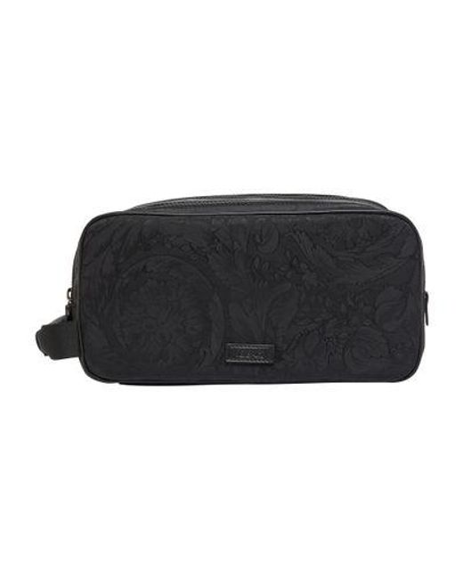 Versace Black Barocco Nylon Beauty Fabric for men