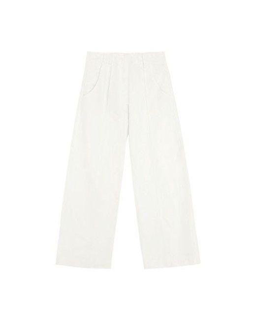 Tela Canvas Pants in White | Lyst