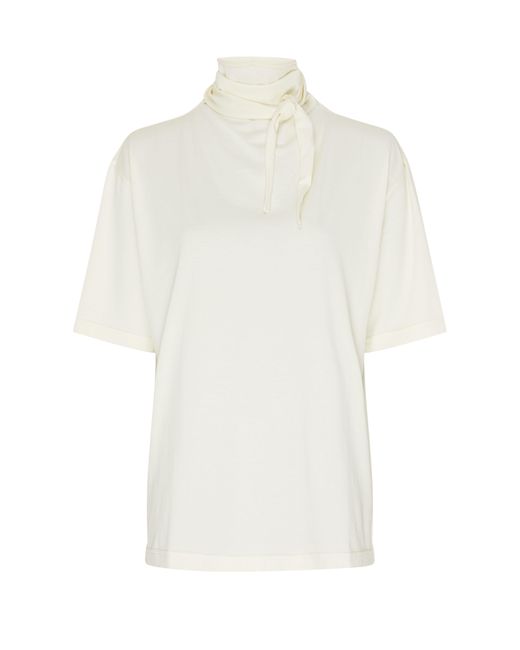Lemaire White Foulard-T-Shirt