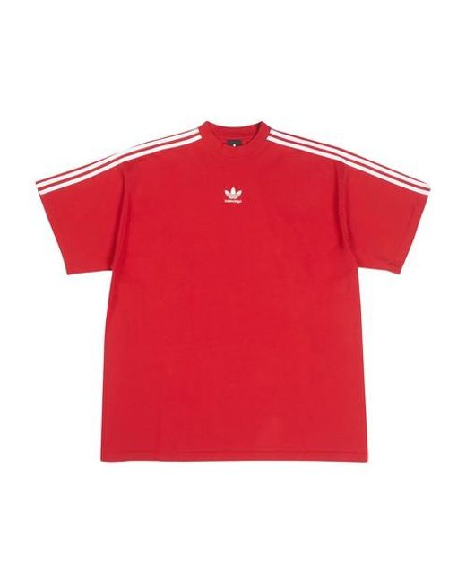 Balenciaga Red / Adidas - Oversized T-shirt for men