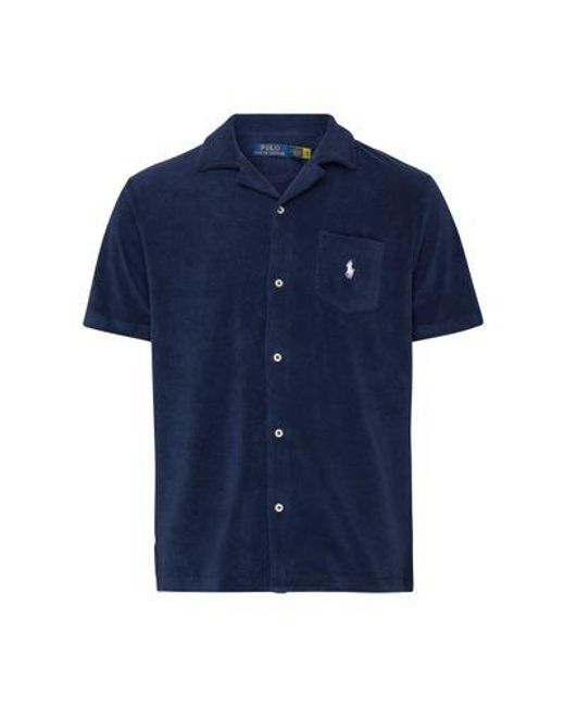 Polo Ralph Lauren Blue Short-Sleeved Shirt for men