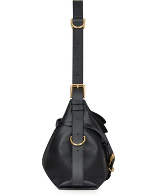 Givenchy Black Voyou Medium Shiny Leather Bag
