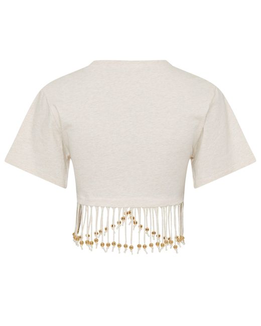Rabanne White Cropped-Top
